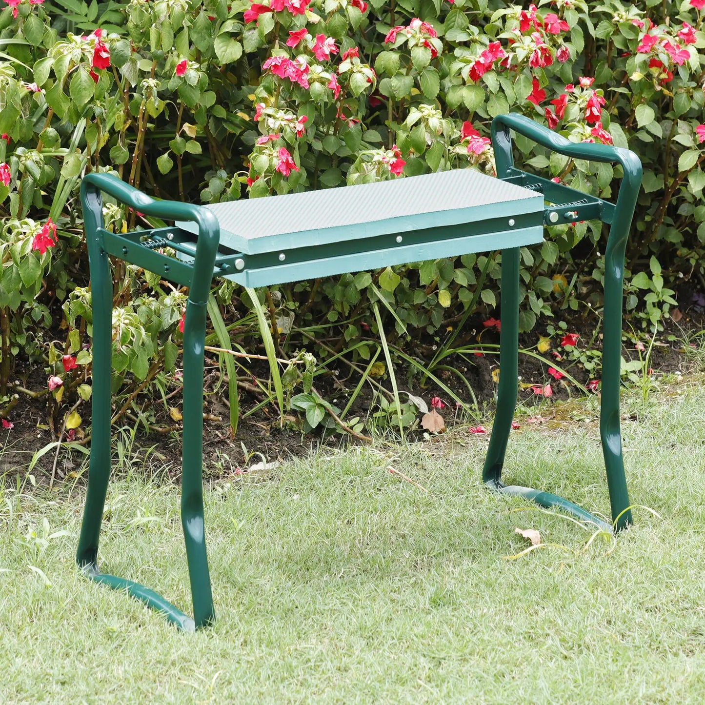 Foldable Garden Kneeler Bench & Tool Pouch