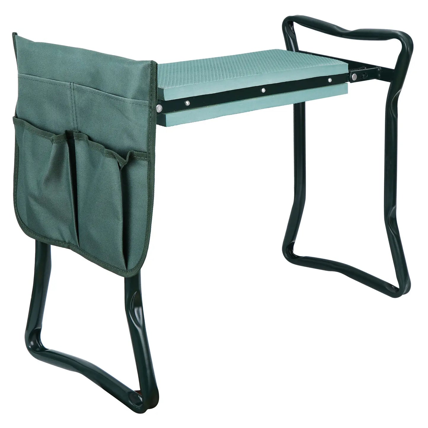 Foldable Garden Kneeler Bench & Tool Pouch